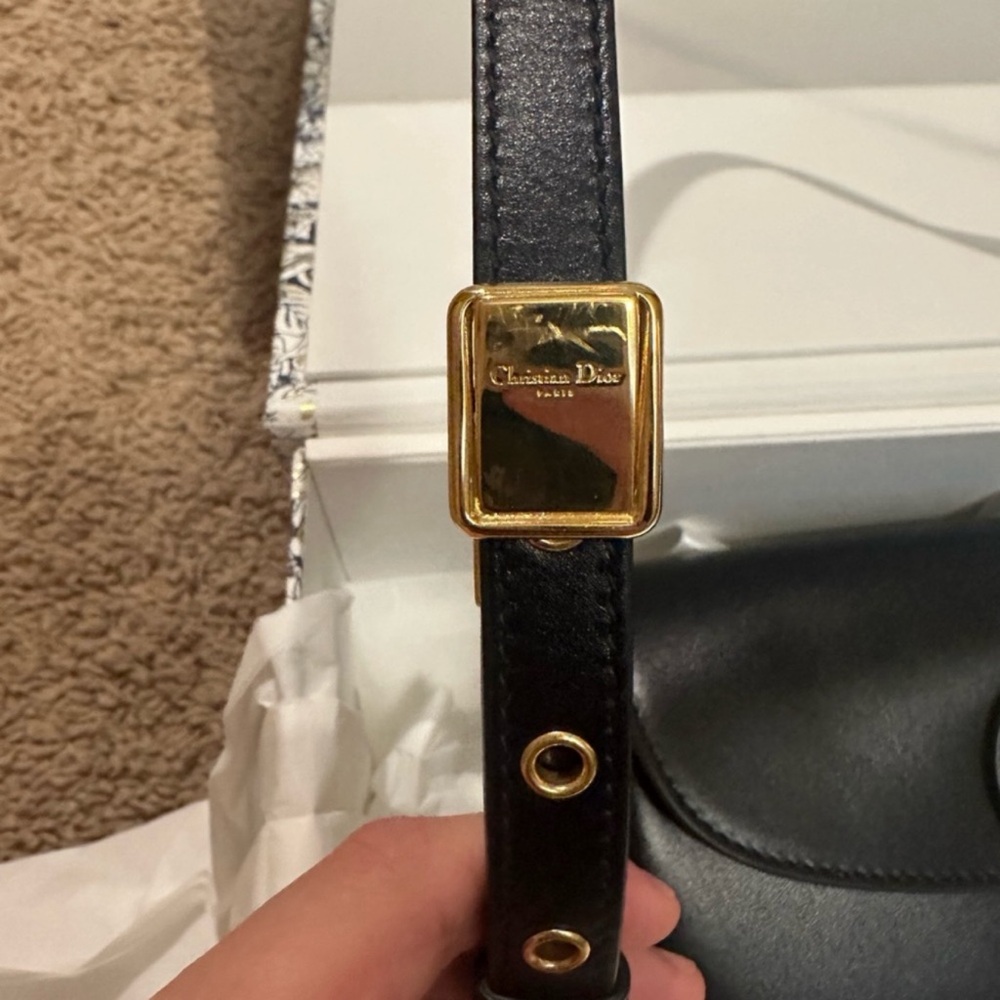 Dior East West Bobby Bag in Smooth Calfskin Leather Black Gold Hardware - Picture 8 of 13